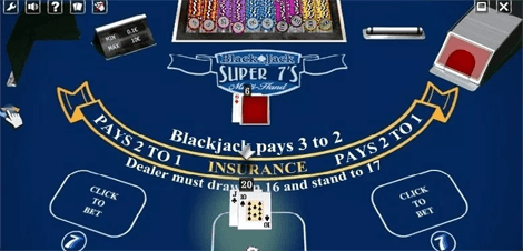 Super 7s Blackjack Side Bet