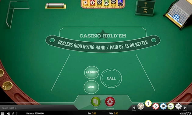 Play Casino Hold'em for Free with Demo Credits