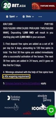 Casino Bonus HK Step 1
