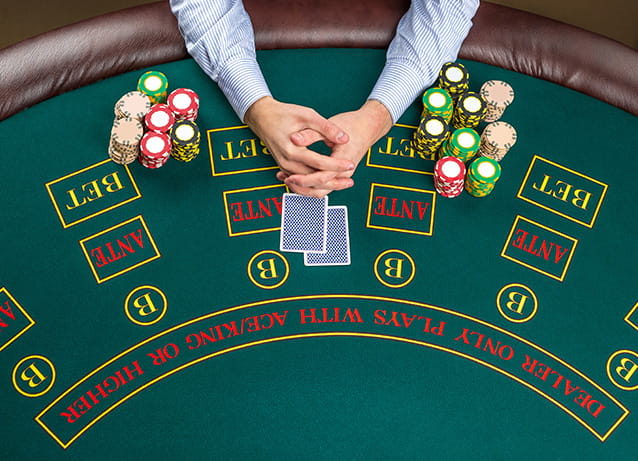 Casino Hold em Table Layout