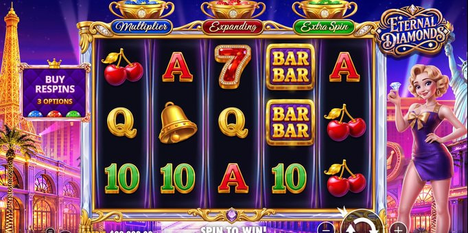 Screenshot from the New Eternal Diamonds Slot by Pragmatic Play