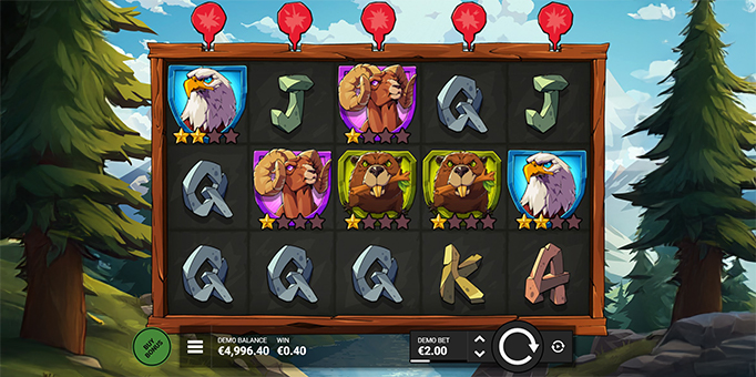 Screenshot from the New Great Game Rockies Slot by Hacksaw Gaming