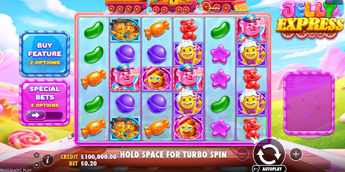 Screenshot from the new Jelly Express slot by Pragmatic Play