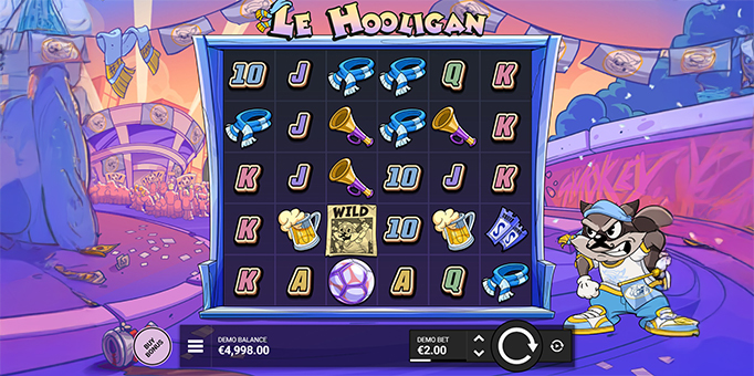 Screenshot from the New Le Hooligan Slot by Hacksaw Gaming