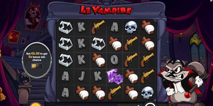 Screenshot from the New Le Vampire Slot by Hacksaw Gaming