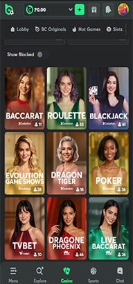 Step 6 – Open the Live Casino Lobby