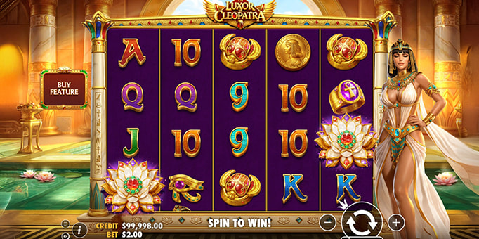 Screenshot from the New Luxor of Cleopatra Slot by Pragmatic Play