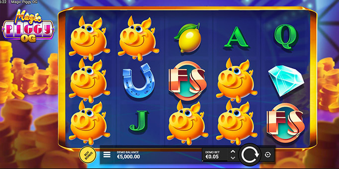 Screenshot from the New Magic Piggy OG by Hacksaw Gaming