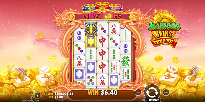 Screenshot from the New Mahjong Wins Triple Pot Slot by Pragmatic Play
