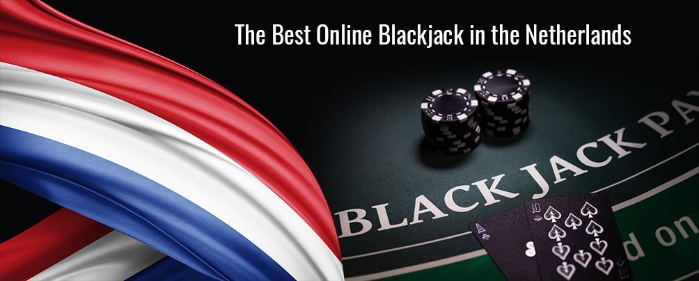 Blackjack Table, Cards, Chips, and the Netherlands Flag
