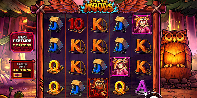 Screenshot from the New Out of the Woods Slot by Pragmatic Play