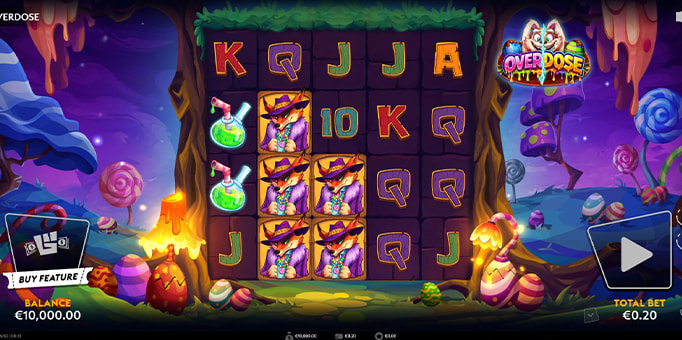 Screenshot from the new Overdose slot by Wicked Games
