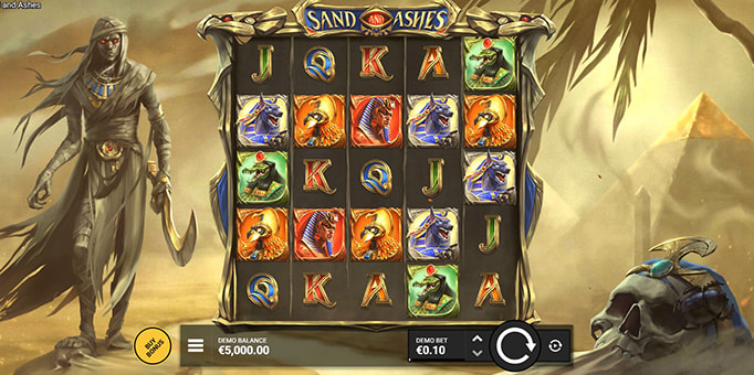 Screenshot from the New Sand And Ashes by Hacksaw Gaming