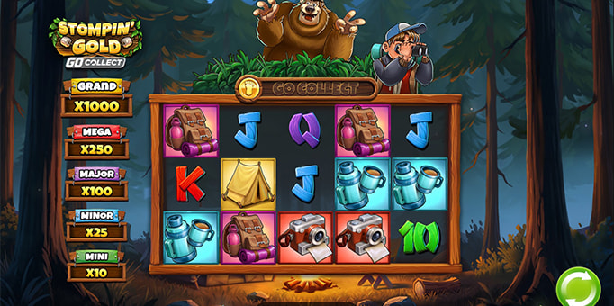 Screenshot from the New Stompin' Gold Slot by Play'n GO