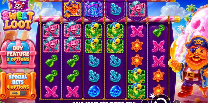Screenshot from the New Sweet Loot Slot by Pragmatic Play