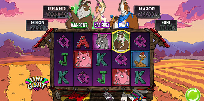 Screenshot from the New Unigoat Slot by Play'n GO
