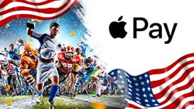 Celebrating athletes, the American flag, and the Apple Pay logo