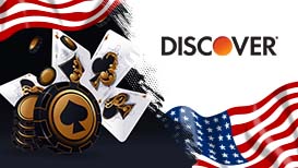 A game of poker, the American flag, and the Discovery logo