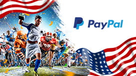 Celebrating athletes, the American flag, and the PayPal logo