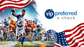 Celebrating athletes, the American flag, and the VIP Preferred logo