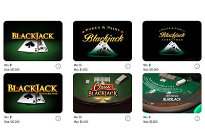 Online Blackjack Games at Caesars Palace Online Casino in Michigan