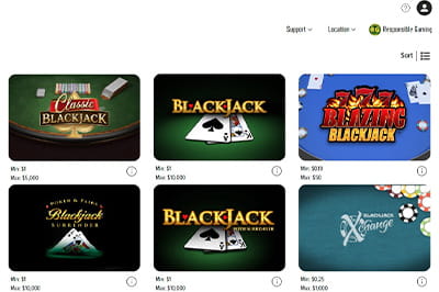 Caesars Palace Online Casino's Blackjack in New Jersey