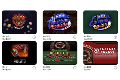 Online Roulette Games at Caesars in Pennsylvania