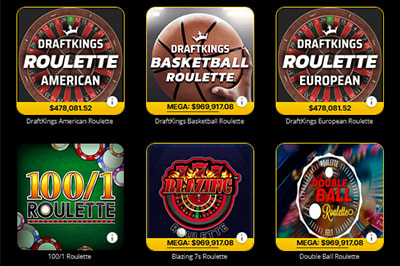 DraftKings's Online Roulette Game Selection in West Virginia