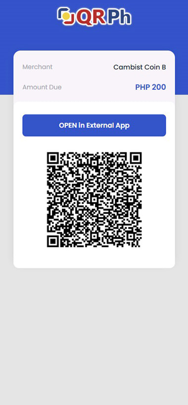 Casino Cashier with QR Code for GCash Payment