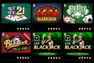 Golden Nugget's Online Blackjack game selection in New Jersey