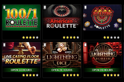 Golden Nugget's Online Roulette games selection in New Jersey