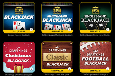 Online blackjack games at Golden Nugget in West Virginia