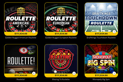 Online roulette games at Golden Nugget in West Virginia