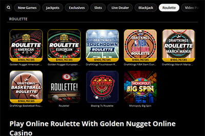 Online roulette games at Golden Nugget in Pennsylvania