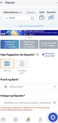 Casino Cashier with Prompt to Enter Bank and Deposit Amount