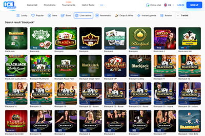 Online Blackjack Games at ICE Casino in Philippines