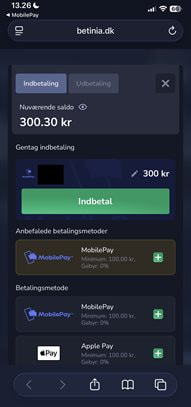 Casino Account Balance Updated After MobilePay Deposit Confirmation