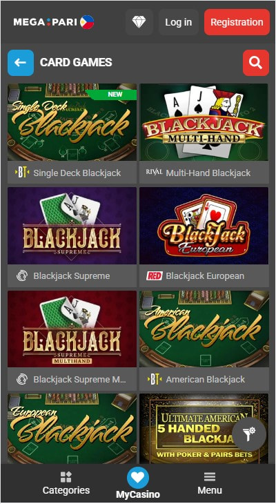 Selecting an online casino blackjack game