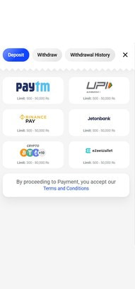 Casino Cashier with Paytm Deposit Option