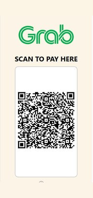 Grab Payment Page with a QR Code to Scan