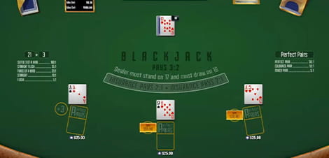 an overview of a blackjack game on the Betrivers NJ site