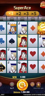 Super Ace Base Game with Combo Multiplier Ladder and Scatter Symbol