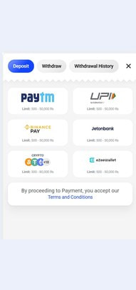 Casino Cashier with UPI Deposit Option
