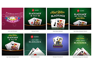 Screenshot of Virgin Casino's Online Blackjack Table in New Jersey