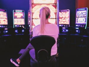 Woman in casino