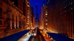 Chicago by night