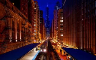 Chicago by night