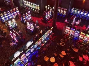 Aerial photo of a casino 