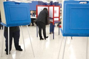 Voters voting 