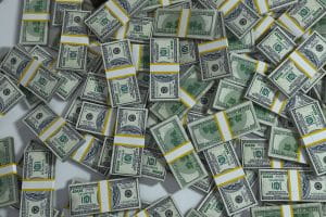 A bunch of dollars